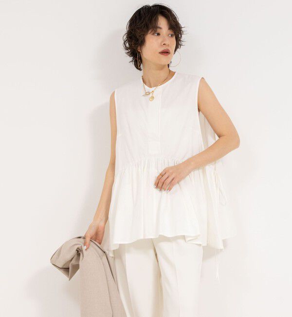 NOLLEY'S sophi「【PROTAGONISTA/プロタゴニスタ】Sleeveless Flare Tops」|シャツ・ブラウス|