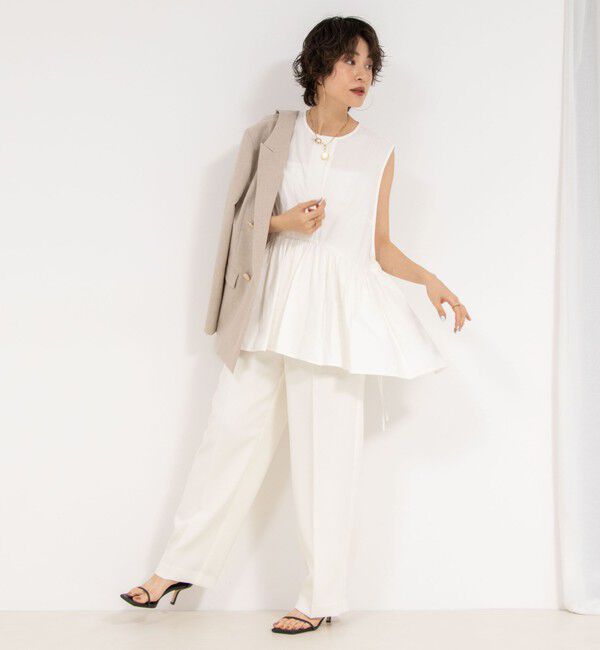 NOLLEY'S sophi「【PROTAGONISTA/プロタゴニスタ】Sleeveless Flare Tops」|シャツ・ブラウス|