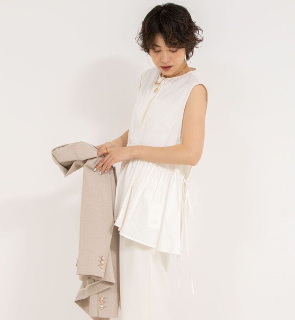 NOLLEY'S sophi「【PROTAGONISTA/プロタゴニスタ】Sleeveless Flare Tops」|シャツ・ブラウス|
