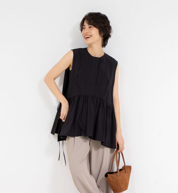 NOLLEY'S sophi「【PROTAGONISTA/プロタゴニスタ】Sleeveless Flare Tops」|シャツ・ブラウス|