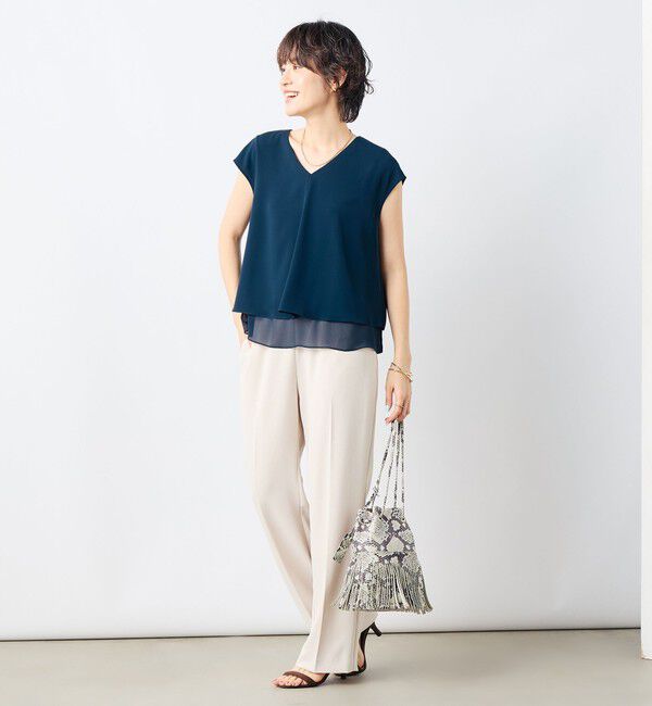 NOLLEY'S sophi「レイヤードVネックブラウス」|シャツ・ブラウス|