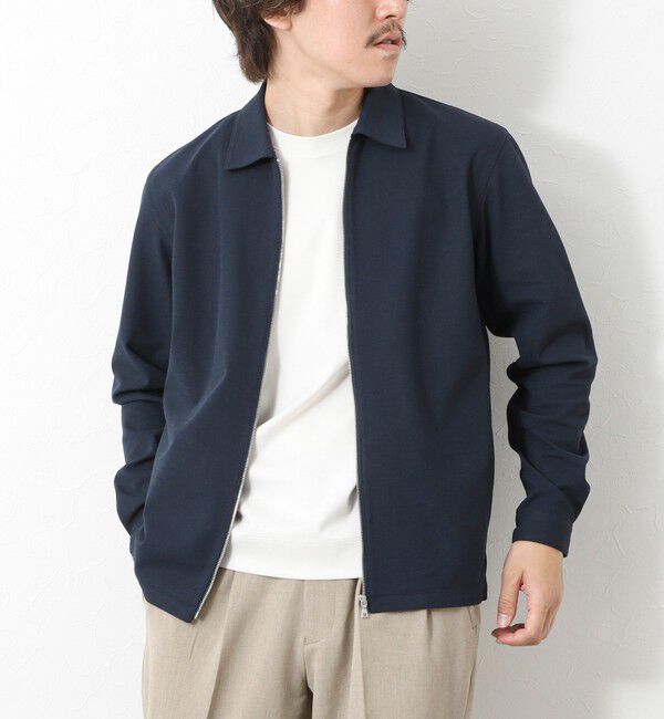 NOLLEY'S goodman「【Primeflex】《速乾/ストレッチ》ジップシャツブルゾン 25SS」|ブルゾン・スタジャン|ネイビー