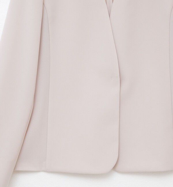 NOLLEY'S sophi「《セットアップ対応》ウォッシャブル強撚ライトジャケット」|ノーカラージャケット|