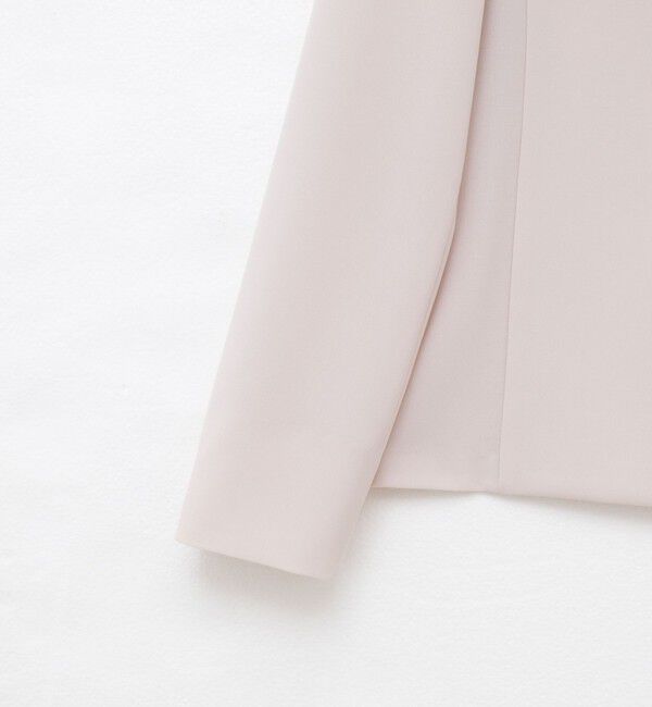 NOLLEY'S sophi「《セットアップ対応》ウォッシャブル強撚ライトジャケット」|ノーカラージャケット|