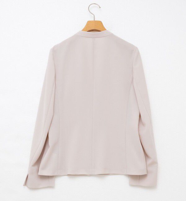 NOLLEY'S sophi「《セットアップ対応》ウォッシャブル強撚ライトジャケット」|ノーカラージャケット|