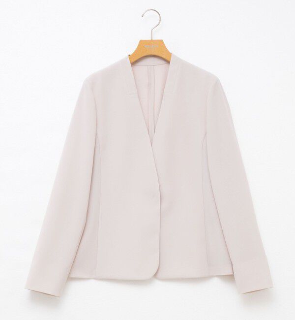 NOLLEY'S sophi「《セットアップ対応》ウォッシャブル強撚ライトジャケット」|ノーカラージャケット|