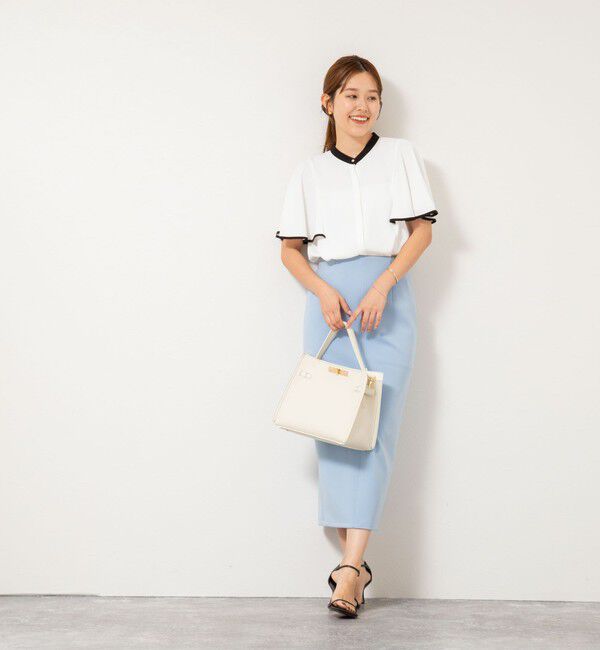 NOLLEY'S sophi「バックサテンフレアスリーブブラウス」|シャツ・ブラウス|