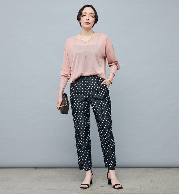 NOLLEY'S sophi「イタリー糸ラメシアー2WAYプルオーバーニット」|ニット・セーター|