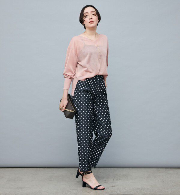 NOLLEY'S sophi「イタリー糸ラメシアー2WAYプルオーバーニット」|ニット・セーター|