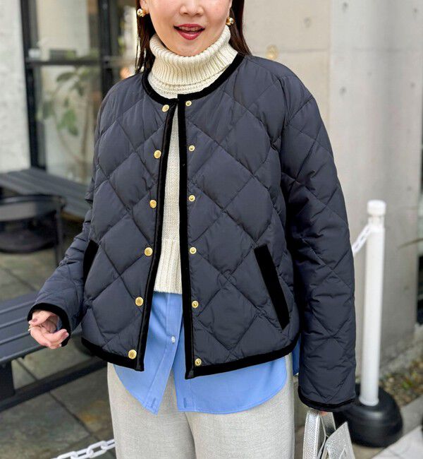 NOLLEY'S「【TAION&times;LIMONTA】別注ベロアパイピングショートダウン」|ダウン|