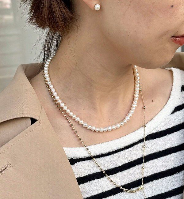 grace grace「【grace grace/グラスグラス】淡水パールショートネックレス-Rita」|ネックレス|