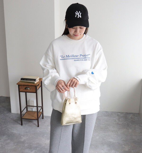 fredy emue「ハート刺繍ボリューム裏毛プルオーバー」|スウェット・ジャージ|