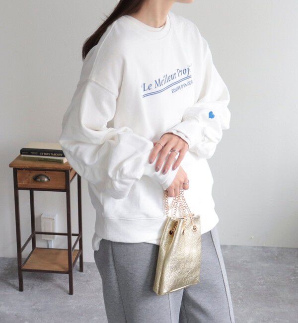 fredy emue「ハート刺繍ボリューム裏毛プルオーバー」|スウェット・ジャージ|