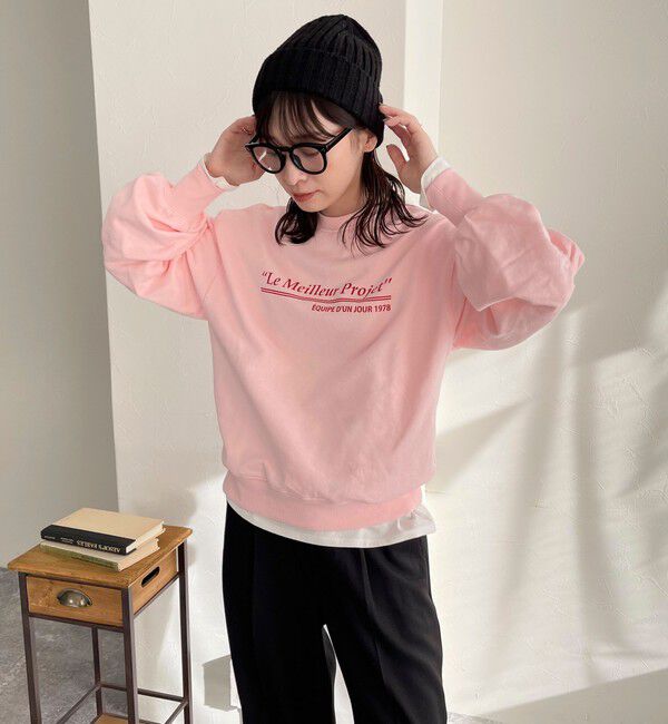 fredy emue「ハート刺繍ボリューム裏毛プルオーバー」|スウェット・ジャージ|