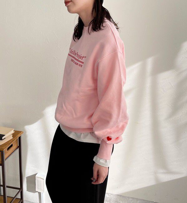 fredy emue「ハート刺繍ボリューム裏毛プルオーバー」|スウェット・ジャージ|