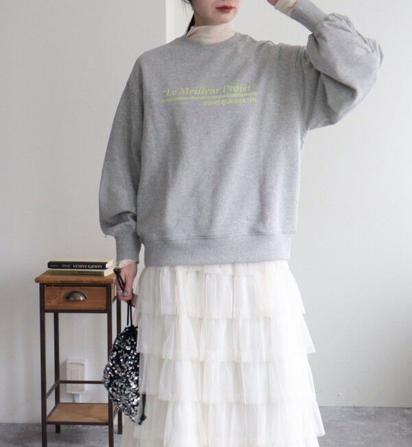 fredy emue「ハート刺繍ボリューム裏毛プルオーバー」|スウェット・ジャージ|