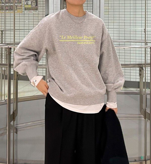 fredy emue「ハート刺繍ボリューム裏毛プルオーバー」|スウェット・ジャージ|