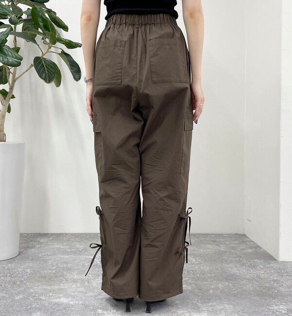 fredy emue「サイドリボンカーゴパンツ」|カーゴ|