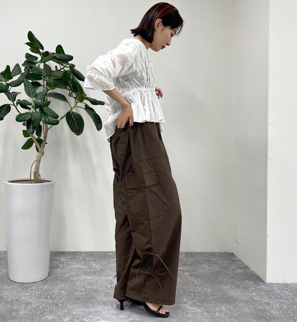 fredy emue「サイドリボンカーゴパンツ」|カーゴ|
