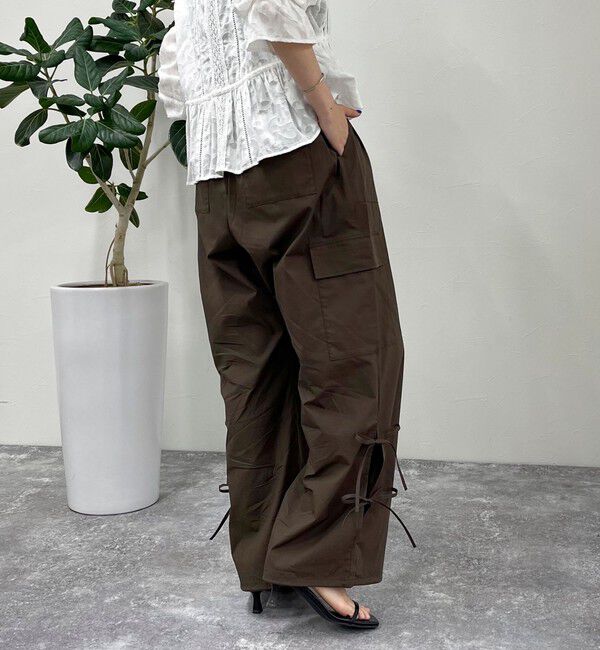 fredy emue「サイドリボンカーゴパンツ」|カーゴ|