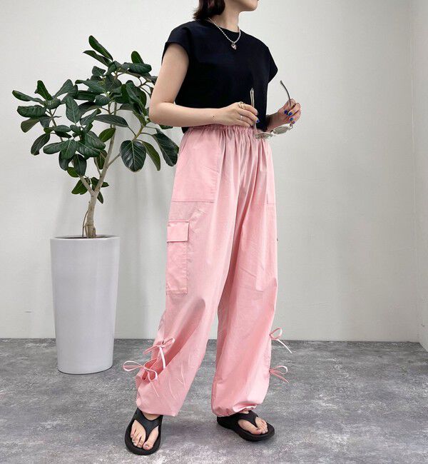 fredy emue「サイドリボンカーゴパンツ」|カーゴ|