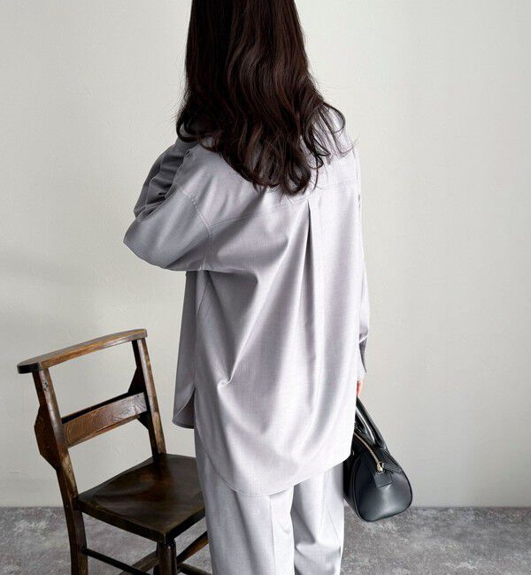 fredy emue「《セットアップ対応》TRパール釦バンドカラーシャツ」|シャツ・ブラウス|