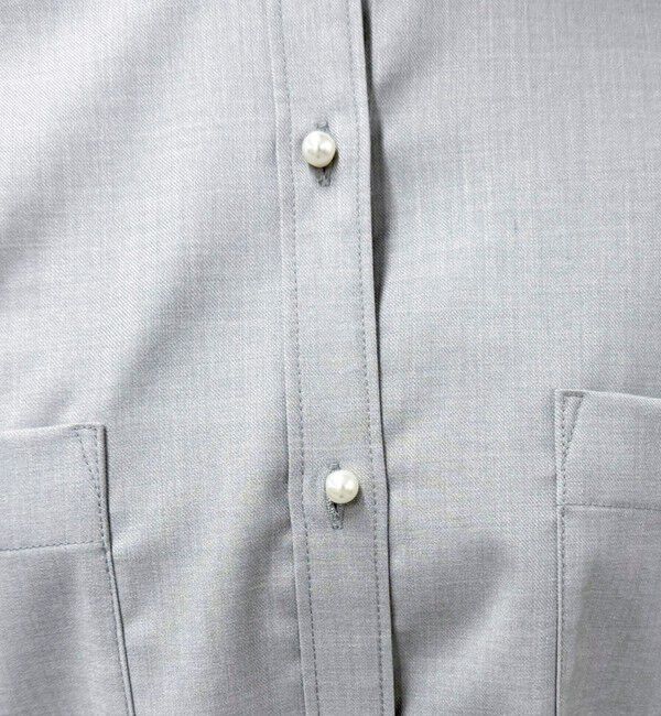 fredy emue「《セットアップ対応》TRパール釦バンドカラーシャツ」|シャツ・ブラウス|