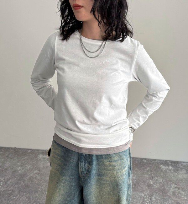 fredy emue「ハイツイストコットンコンパクトロンTシャツ」|Tシャツ・カットソー|