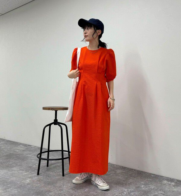 fredy emue「コットンリップルウエストシェイプワンピース」|ワンピース|