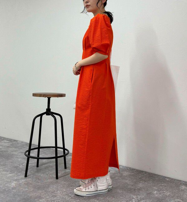 fredy emue「コットンリップルウエストシェイプワンピース」|ワンピース|