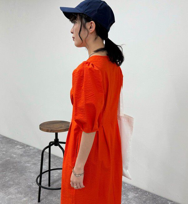 fredy emue「コットンリップルウエストシェイプワンピース」|ワンピース|