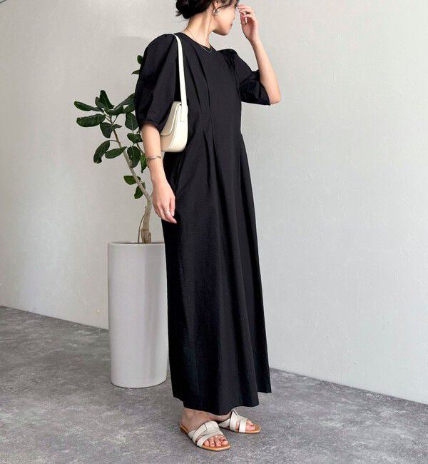 fredy emue「コットンリップルウエストシェイプワンピース」|ワンピース|