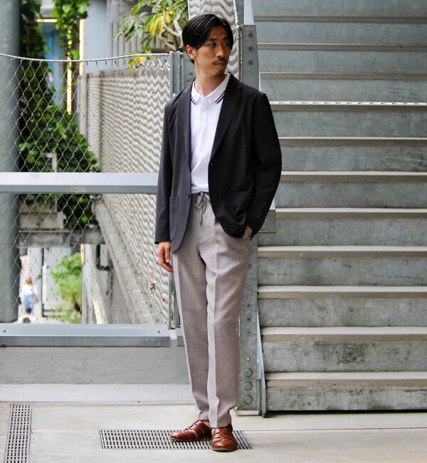 GLOSTER「【GLOSTER/グロスター】COOLMAX ポリトロテーラードジャケット イージーケア 2B」|テーラードジャケット|