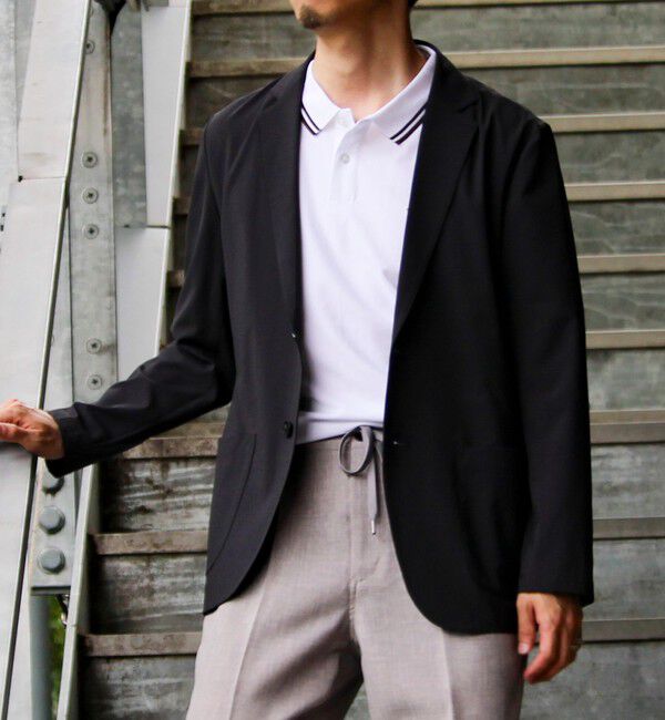 GLOSTER「【GLOSTER/グロスター】COOLMAX ポリトロテーラードジャケット イージーケア 2B」|テーラードジャケット|