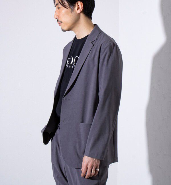 GLOSTER「【GLOSTER/グロスター】COOLMAX ポリトロテーラードジャケット イージーケア 2B」|テーラードジャケット|