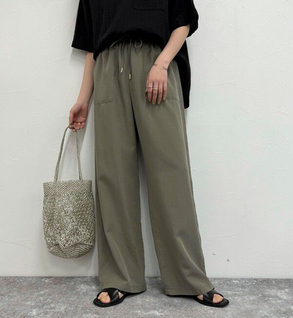 fredy emue「シルキーリネンイージーパンツ」|チノ|