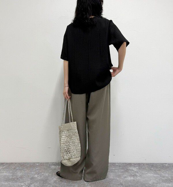 fredy emue「シルキーリネンイージーパンツ」|チノ|