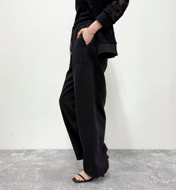 fredy emue「シルキーリネンイージーパンツ」|チノ|