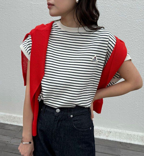 fredy emue「【GEVACO/ゲバコ】クルーネックフレンチスリーブTシャツ」|Tシャツ・カットソー|