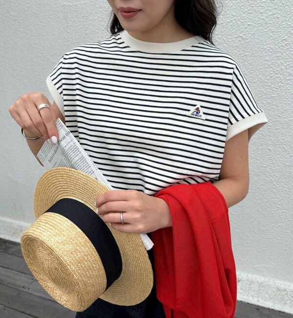 fredy emue「【GEVACO/ゲバコ】クルーネックフレンチスリーブTシャツ」|Tシャツ・カットソー|