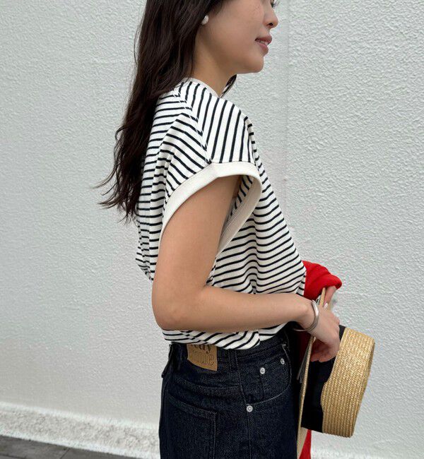 fredy emue「【GEVACO/ゲバコ】クルーネックフレンチスリーブTシャツ」|Tシャツ・カットソー|