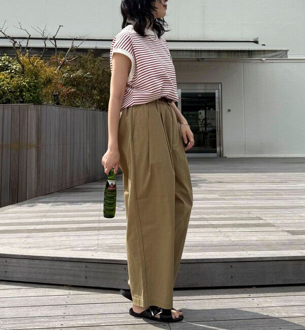 fredy emue「【GEVACO/ゲバコ】クルーネックフレンチスリーブTシャツ」|Tシャツ・カットソー|