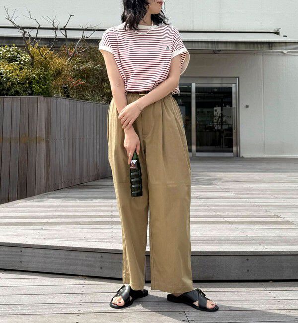 fredy emue「【GEVACO/ゲバコ】クルーネックフレンチスリーブTシャツ」|Tシャツ・カットソー|