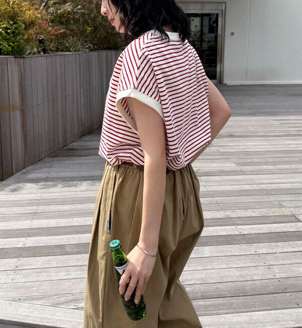 fredy emue「【GEVACO/ゲバコ】クルーネックフレンチスリーブTシャツ」|Tシャツ・カットソー|