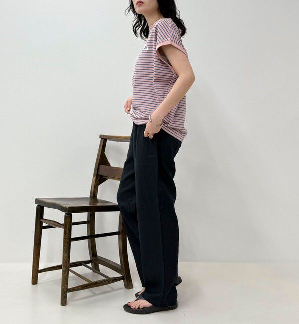 fredy emue「【GEVACO/ゲバコ】クルーネックフレンチスリーブTシャツ」|Tシャツ・カットソー|