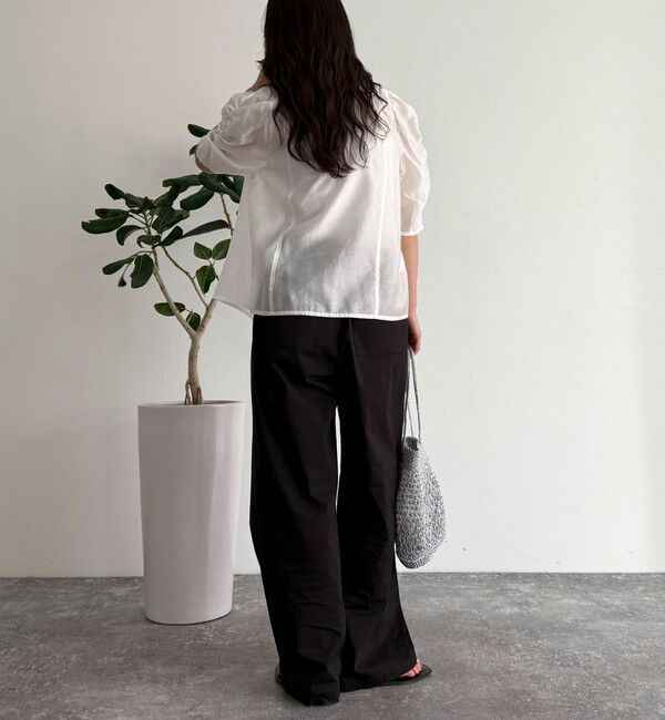 fredy emue「2WAYシアー袖ボリュームブラウス」|シャツ・ブラウス|