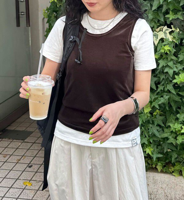 fredy emue「ベロアタンクトップ」|タンクトップ|