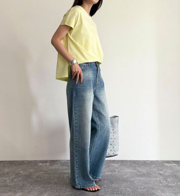 fredy emue「袖折り返しちびロゴTシャツ」|Tシャツ・カットソー|