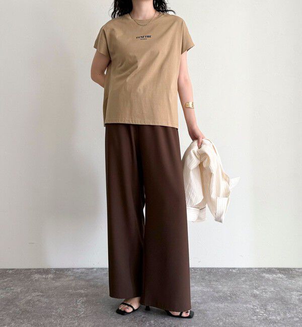 fredy emue「袖折り返しちびロゴTシャツ」|Tシャツ・カットソー|