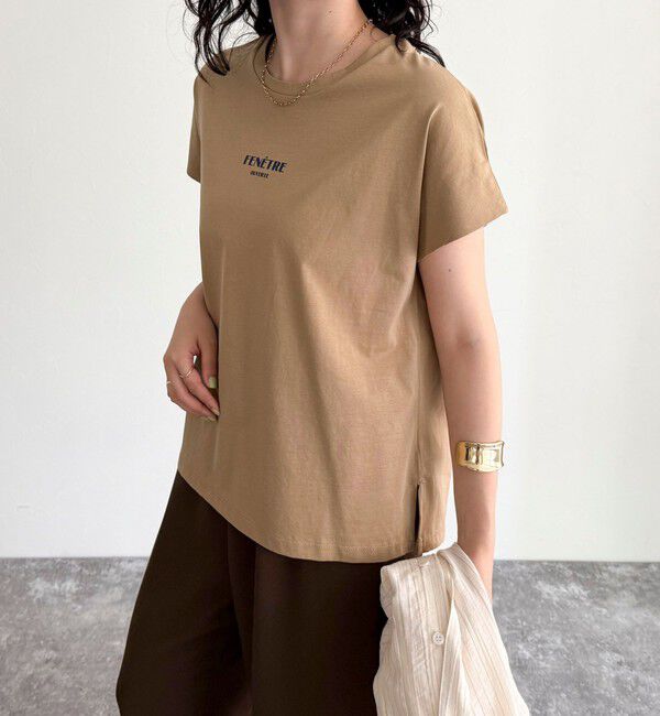 fredy emue「袖折り返しちびロゴTシャツ」|Tシャツ・カットソー|